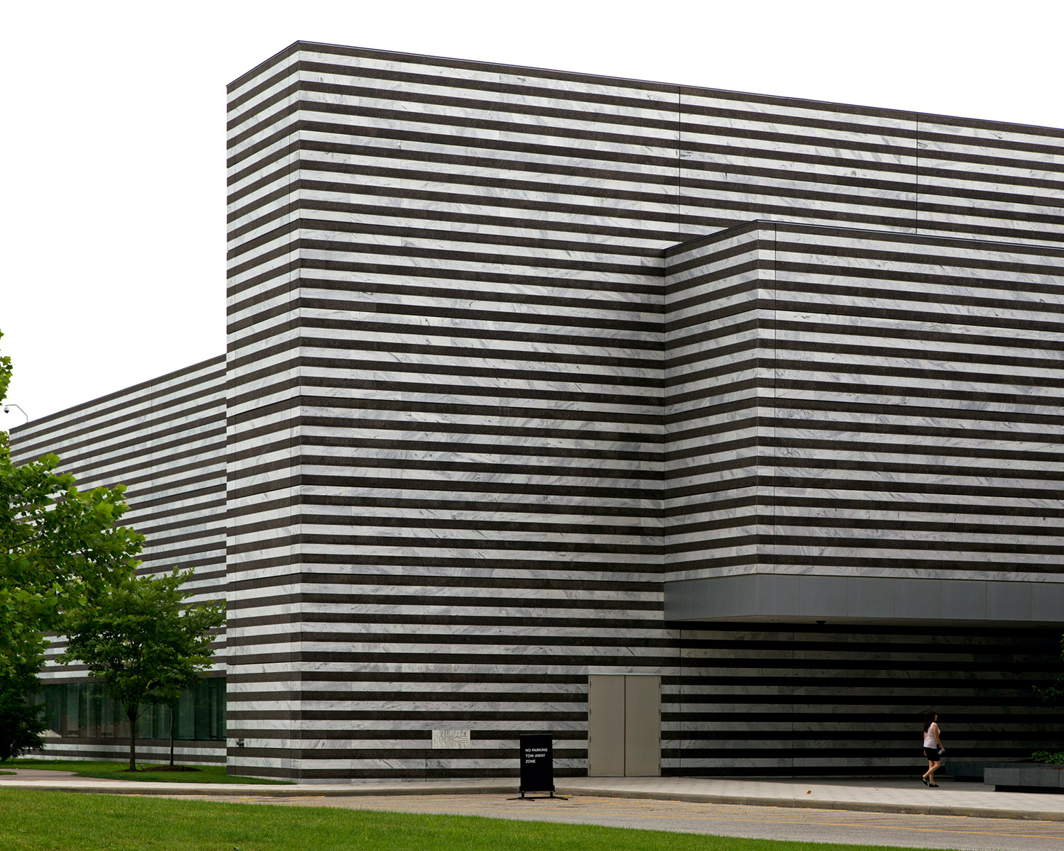 20140803. The Cleveland Museum of Art's banded Brutalism; a stri