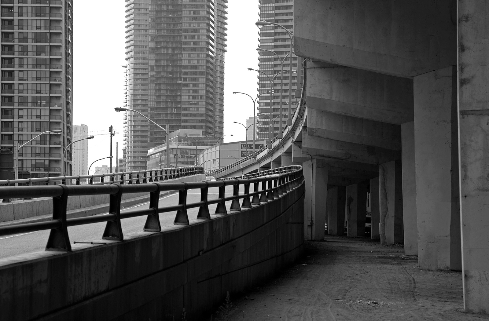 20140903. Toronto's elevated Gardiner Expressway is  stark yet v