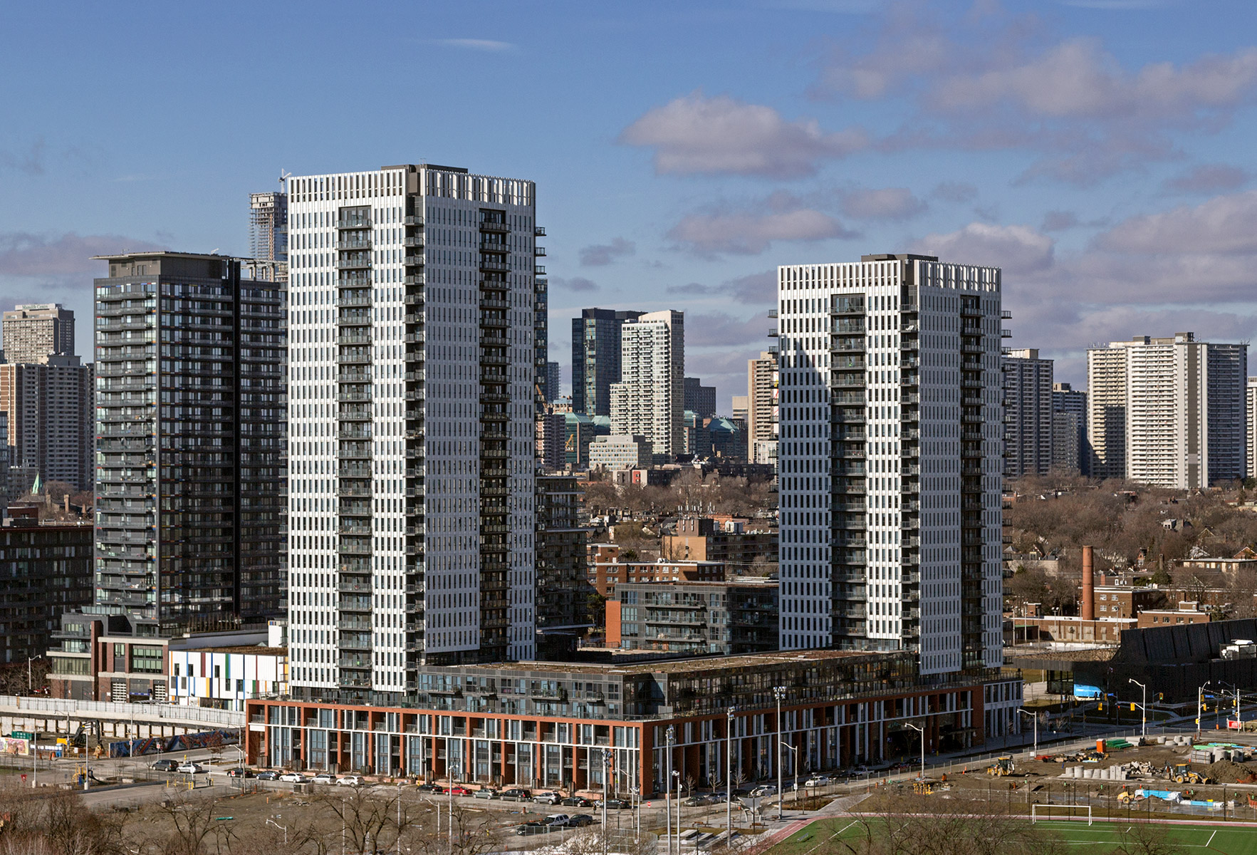 20160116. An aerial view of Regent Park’s white aluminum-cladd